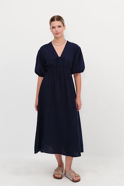 Addax Watermelon Sleeve Midi Dress E3008