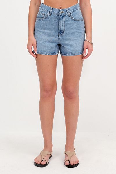 Addax Pantaloni scurți din denim cu talie înaltă Ş763