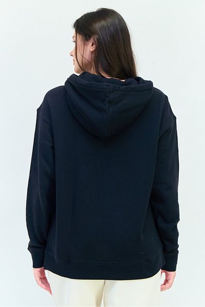 adidas Women Sportswear Fit Long Sleeve Outdoor Hoodie, Black