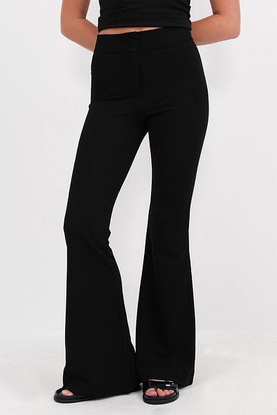 Addax High Waist Button Pants Pn13942