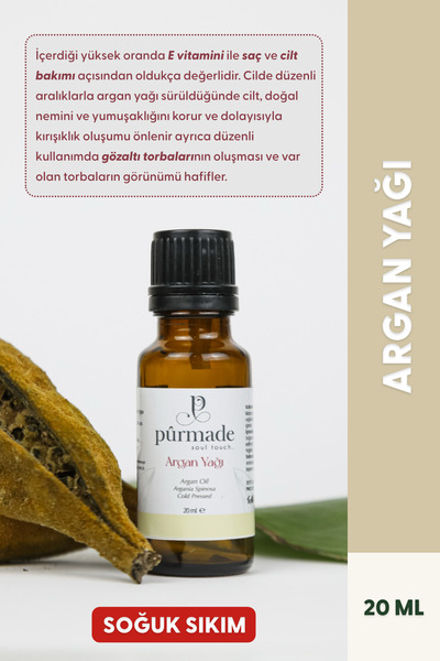 Soğuk Sıkım Argan Yağı 20 ml