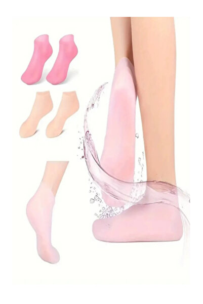 Genel Markalar Silikon Jel Ayak Nemlendirici Çorap Kuru Çatlak Ayak Topuk Bak...