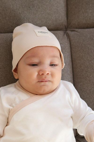Totzee Basic Newborn Beanie Brown Foam
