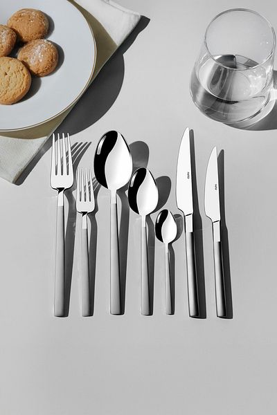 Nehir Dalyan Satin - 84 Pieces Leather Boxed Fork Spoon Knife Set for 12 People