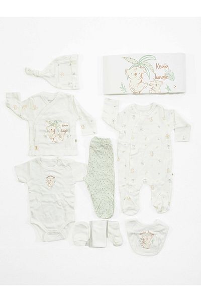Biorganic Organic Koala Ecru 10-Piece Hospital Discharge Set