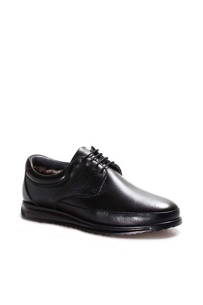 FAST STEP Ανδρικά παπούτσια casual από γνήσιο δέρμα και γούνα 662KMA5360