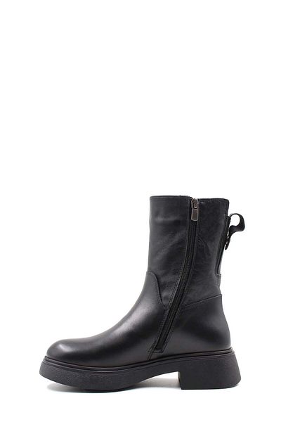 FAST STEP Women's Classic Boots - Genuine Leather and Fur Detail 124KZA2415