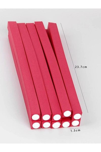 LA PERLA TECH Pack of 10 Twist Flex Rods - Foam Flexible Rollers, Flexible Lightweight Curlers for Curls