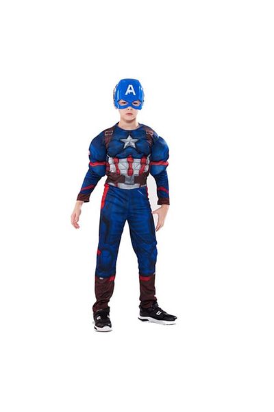 Depox Captain America carnival costume, 7-9 years, 120-130 cm