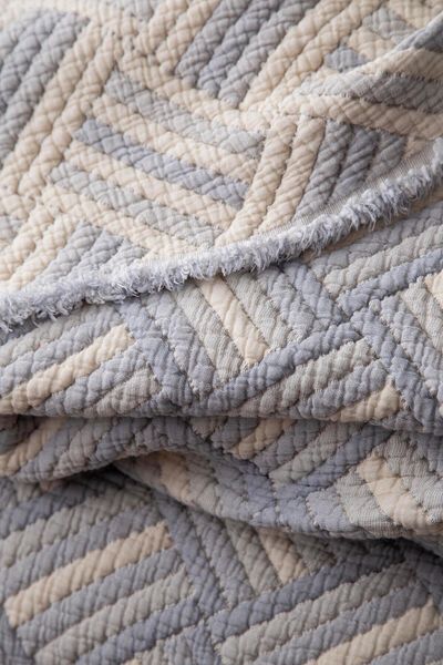 Apricitas HOME طقم غطاء سرير مزدوج سيفيلا بلو - غطاء سرير
