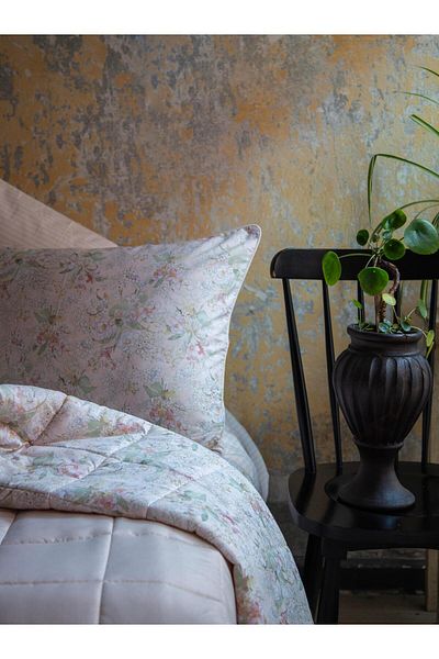 Apricitas HOME طقم غطاء سرير مزدوج كاندي بينك - غطاء سرير