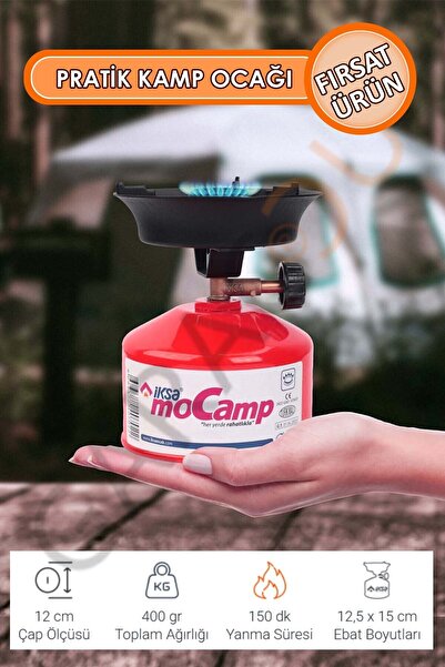 garaccu Portatif Mocamp Kamp Ocağı, Piknik Ocağı, Minik Tüp Kırmızı - 1 Adet ...