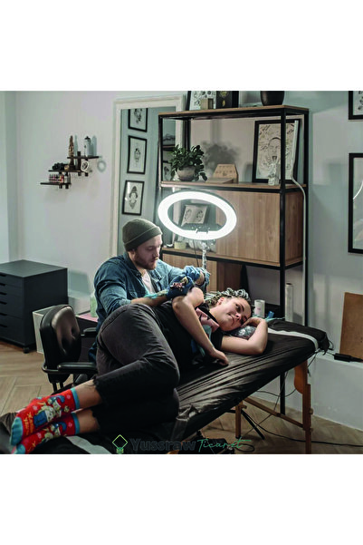 Dymax Profesyonel 18İnç Ring Light Yuvarlak Dövme Tattoo Işığı Büyük Boy Selfie Led Işık Makyaj Işığı