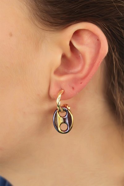 Generic Brand Colorful Hematite Stone Earring Set