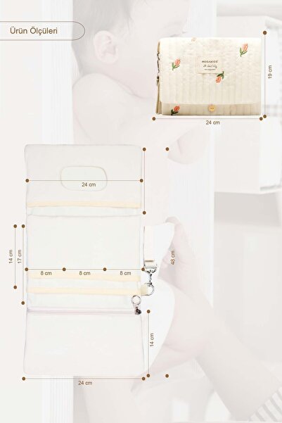 Modakids Anne Bebek Su Geçirmez Çok Amaçlı Bebek Alt Açma Bakım Çantası Organizer