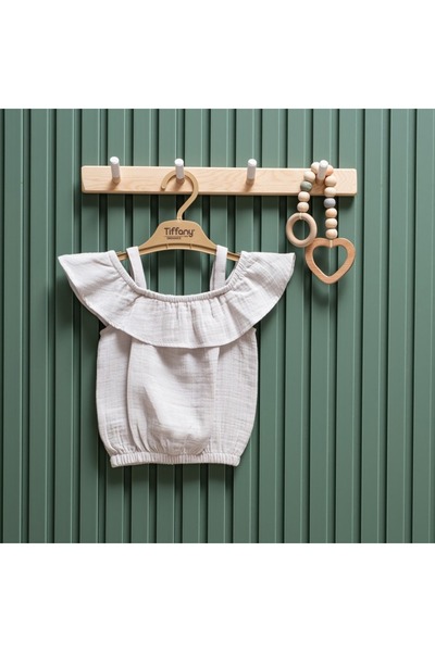 Tiffany Baby Girl Muslin Theme Rope Strap T-Shirt 26122