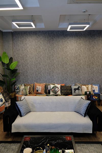 DEKOMOD Non-Slip Base 1 Piece Sofa Sofa Bed Cover Gray Color 170X200 Non-Crinkle Sponge Velvet Special Cut