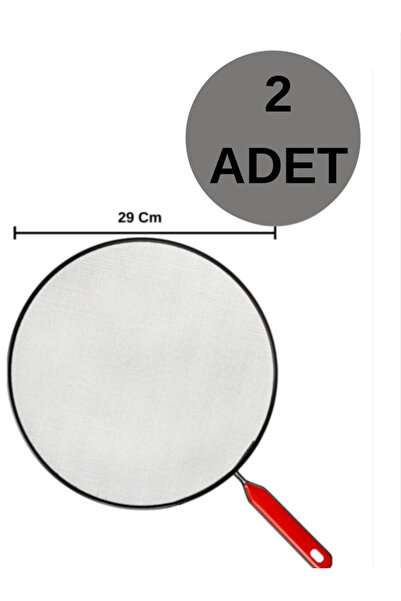 Hilamingo Home 2 Adet Yağ Sıçratmaz Kapak Kızartma Tel Süzgeç 29cm