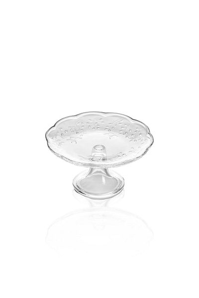 GUNES ZUCCACIYE The Mia Footed Glass Presentation Plate 20X20X10 cm