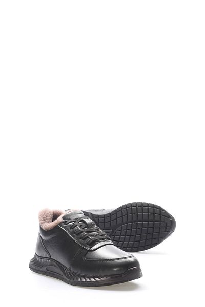 FAST STEP Pantofi casual de damă din piele naturală și blană 583KZA2502