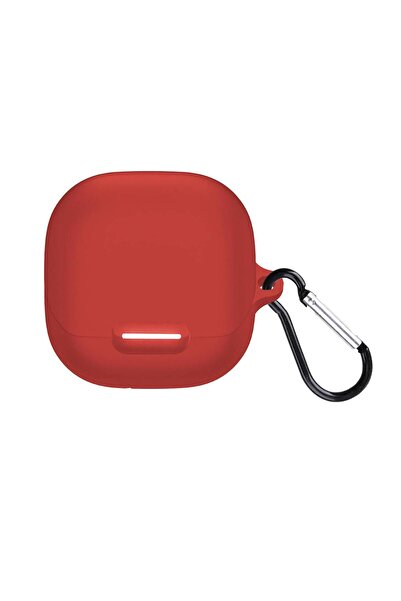 Microsonic Soundcore Liberty 4 NC Kılıf Askılı Mat Silikon Kırmızı