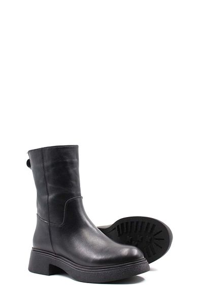 FAST STEP Women's Classic Boots - Genuine Leather and Fur Detail 124KZA2415