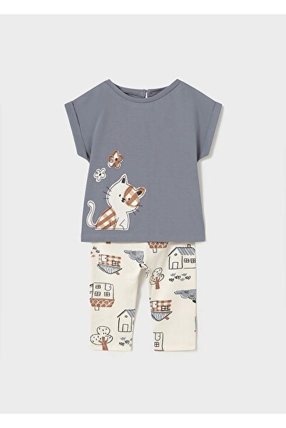 MAYORAL Καλοκαιρινό Σετ Κοριτσίστικο Κολάν - Γκρι