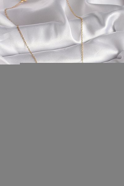Clariss 316L Steel Gold Color Chain Zircon Stone Messika Model Women's Necklace