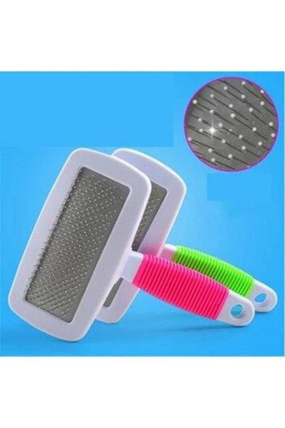 sanal trend Colorful Scalloped Cat Dog Hair Grooming Scratching Flea Brush Comb Wire Brush
