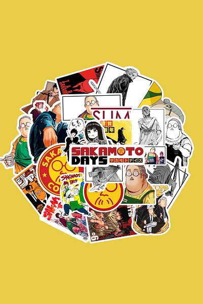 dadi ramba Sakamoto Desu Ga Sticker Pack -Bullet Journal- Agenda -Laptop Label Sticker