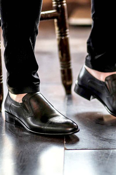 FAST STEP Genuine Leather Leather Men's Classic Shoes 893Ma4404