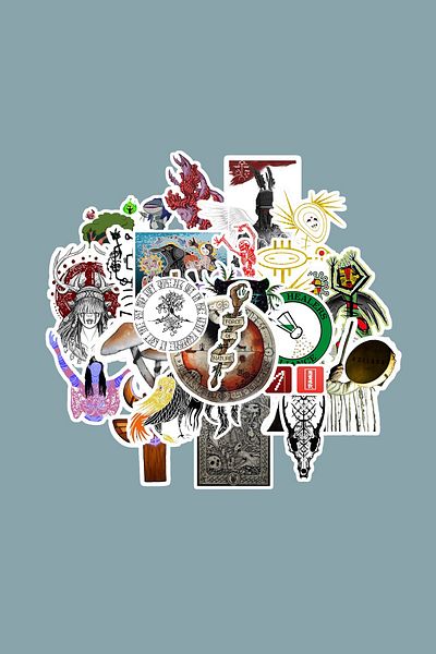dadi ramba Shaman Sticker Pack -Bullet Journal- Agenda -Laptop Sticker Decal
