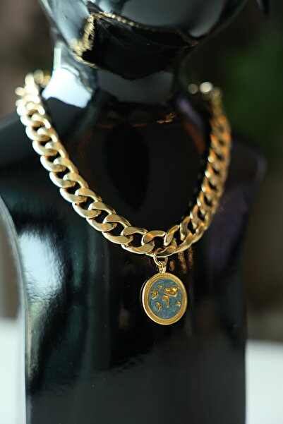 YES LAURA Köpek ve Kedi Altın Kaplama Tasarım Zincir Kolye