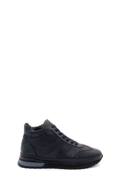 FAST STEP Men's Sports Boots - Genuine Leather and Fur Detail 722Kma306