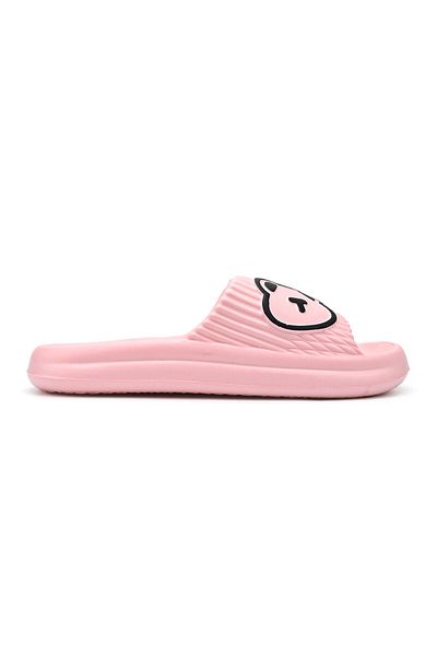 Tmall Women's Slippers, Foam, Lightweight With Teddy Bear Print, Pd1040, Pink