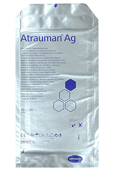 Hartmann N Atrauman Ag 10x20 Gümüş Içerikli Yara Örtüsü - 1 Adet