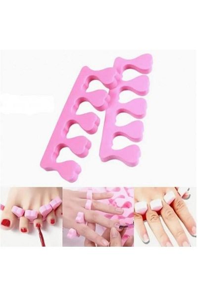 Pisicik 5pcs sponge finger separator apparatus nail nail polish painting ornament art pedicure manicure set