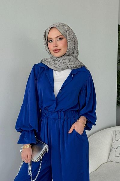 Şulemoda Giyim Dubai Jumpsuit Saks