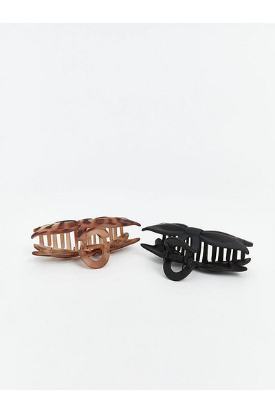 LC Waikiki Mixed Bow Patterned Women's Peg Buckle Set of 2 (S5)