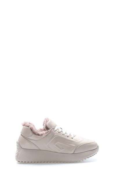 FAST STEP Γυναικεία παπούτσια casual από γνήσιο δέρμα και γούνα 136KZA507-1