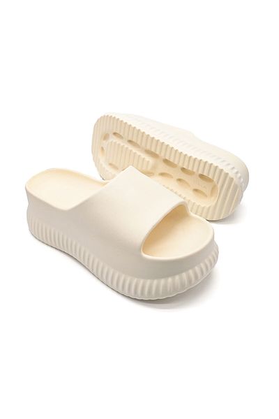 Tmall Women's Casual Slippers, Foam, Lightweight, Sa37, Beige