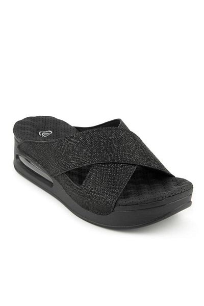 Muya Fly 31169-430 Air Max Anatomical Sole Women's Slippers Patterned Black 36-40
