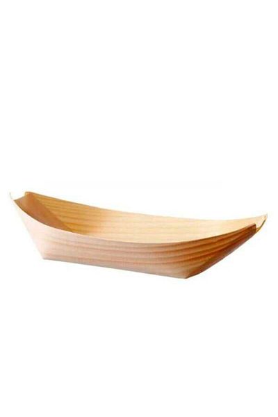 yuandong Bamboo Boat Bowl 17X9Cm 50Pcs, Presentation Bowl