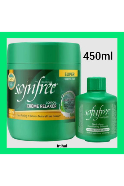 irtihal Sofn'free 450 ml saç düzleştirici keratin + şampuan