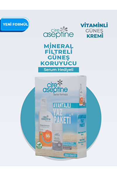 CIRE ASEPTINE yeni formul vitaminli yaşlanma karşıtı serum hediyeli