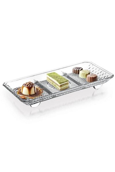 Sigma 30 cm Glass Presentation Holder with Compartment