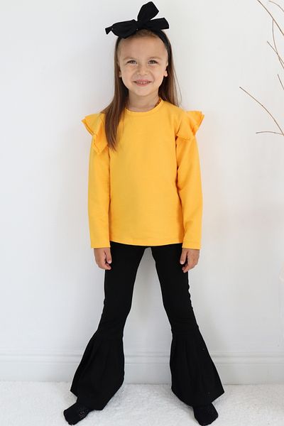 Parla Kids Girl's Violet Ruffle Long Sleeve Spanish Bottom Top Tracksuit