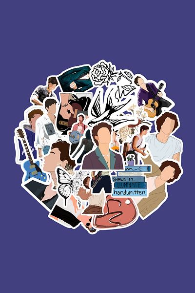 dadi ramba Shawn Mendes Sticker Pack -Bullet Journal- Agenda -Laptop Sticker Decal