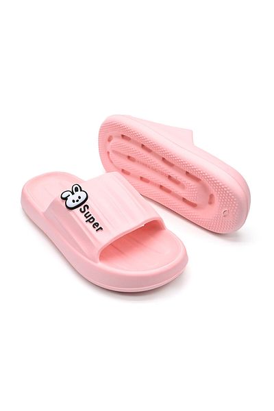 Tmall Women's Slippers, Foam, Lightweight With Bunny Print, Pd1041, Pink