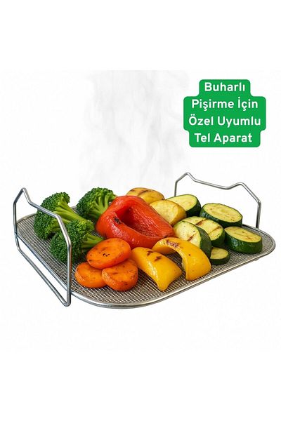 Popüler Fw201 Easy Fry Grill Steam Compatible Wire Rack |   Steaming Apparatus - Stainless Steel